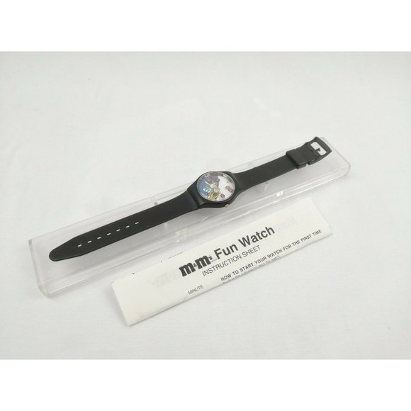 Vintage M&M's Wristwatch Fun Collectors Watch 1998 Analog Quartz - Picture 1 of 3